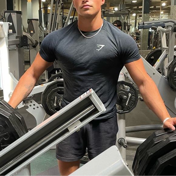 GYMSHARK MEN CAMO BLACK WORKOUT GYM BODYBUILDING BODYBUILDER T SHIRT ATHLETE GUY - Picture 14 of 16